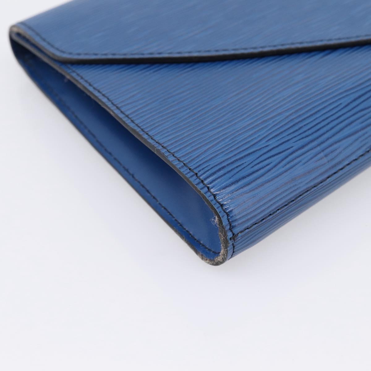 LOUIS VUITTON Epi Art Deco Clutch Bag Blue M52635 LV Auth ep15765A