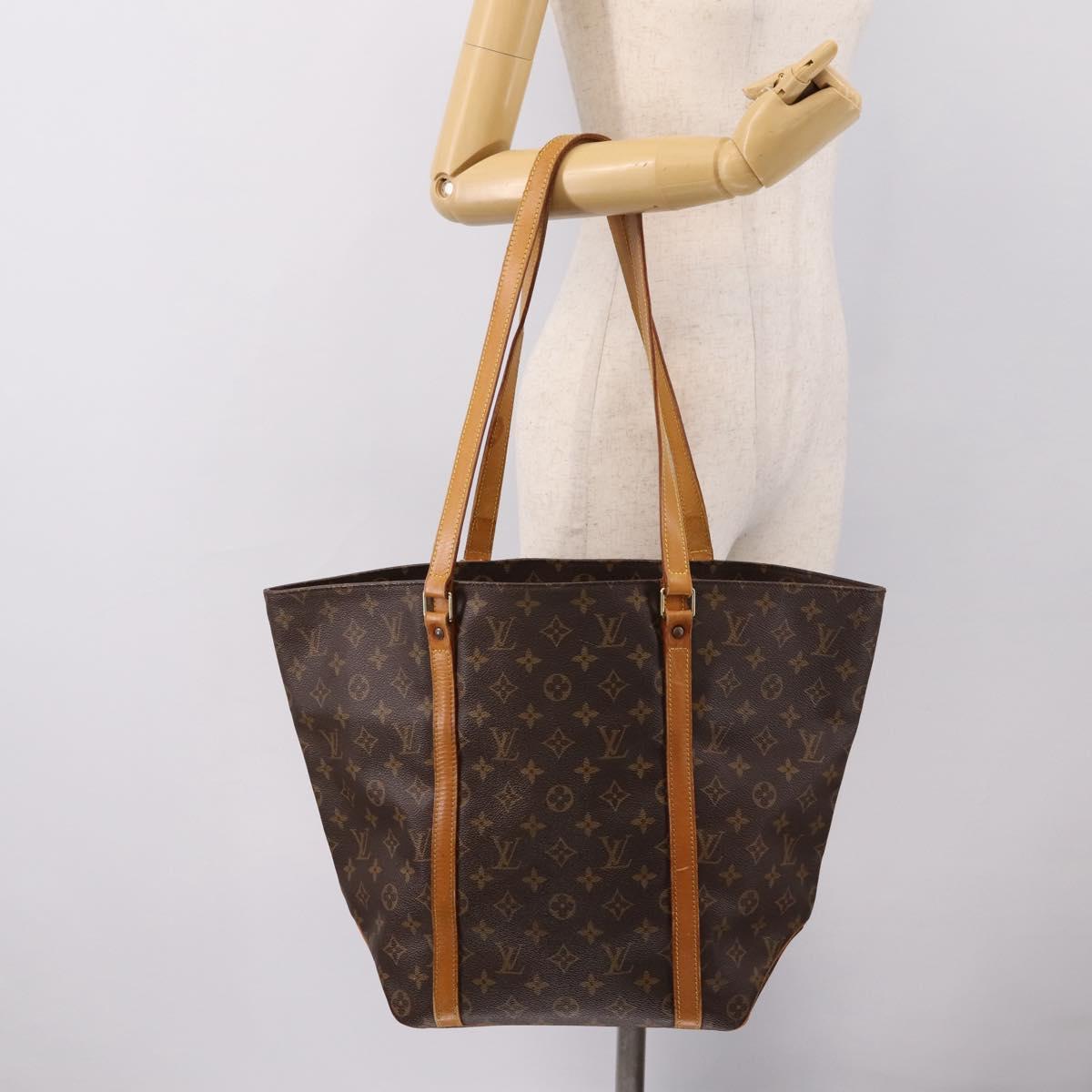 LOUIS VUITTON Monogram Sac Shopping Tote Bag M51108 LV Auth ep15771