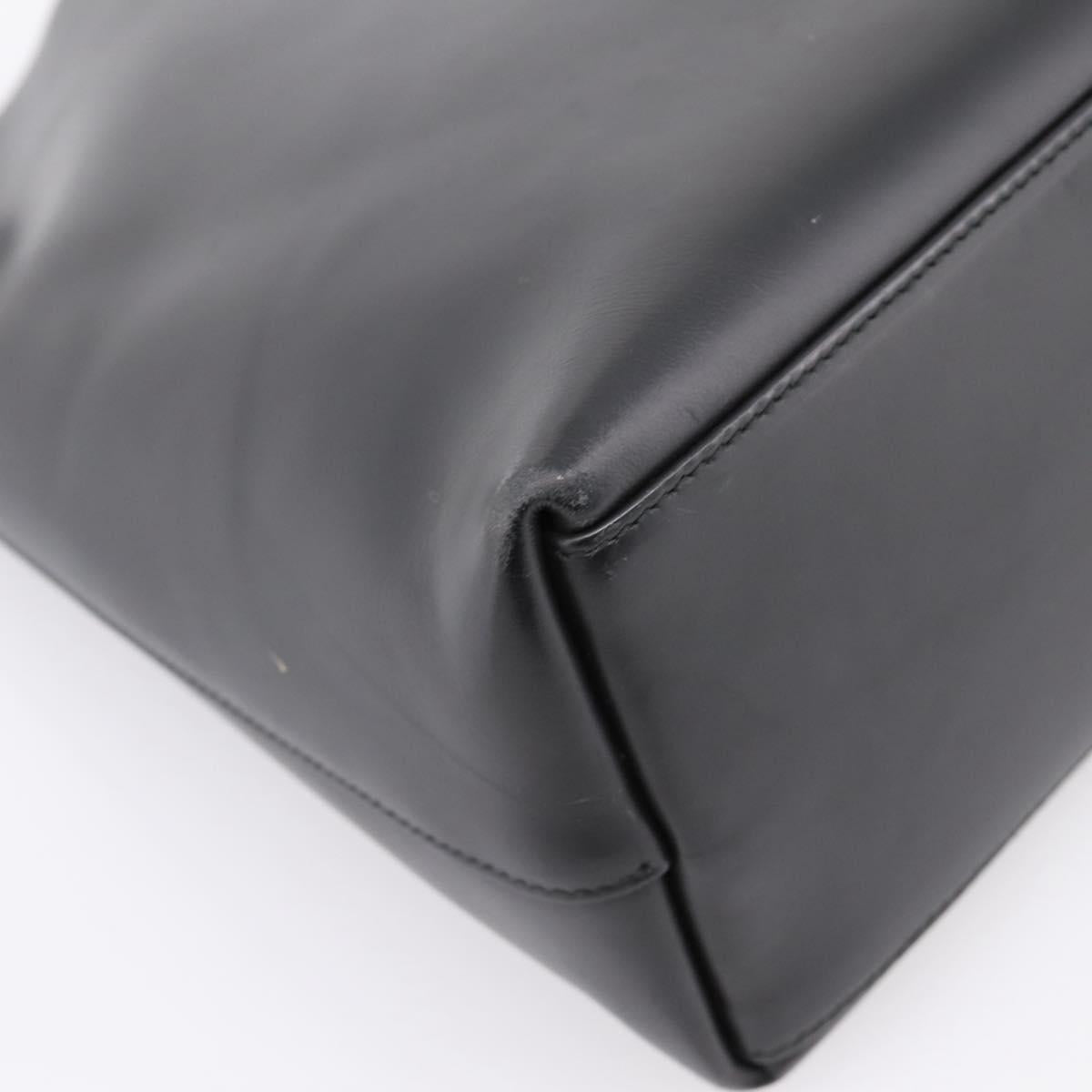 GUCCI Shoulder Bag Leather Black Silver 001 2123 1943 Auth ep15774
