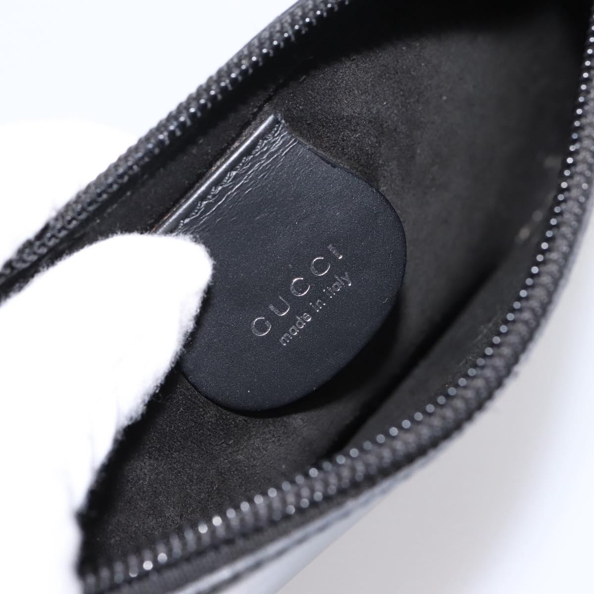 GUCCI Shoulder Bag Leather Black Silver 001 2123 1943 Auth ep15774