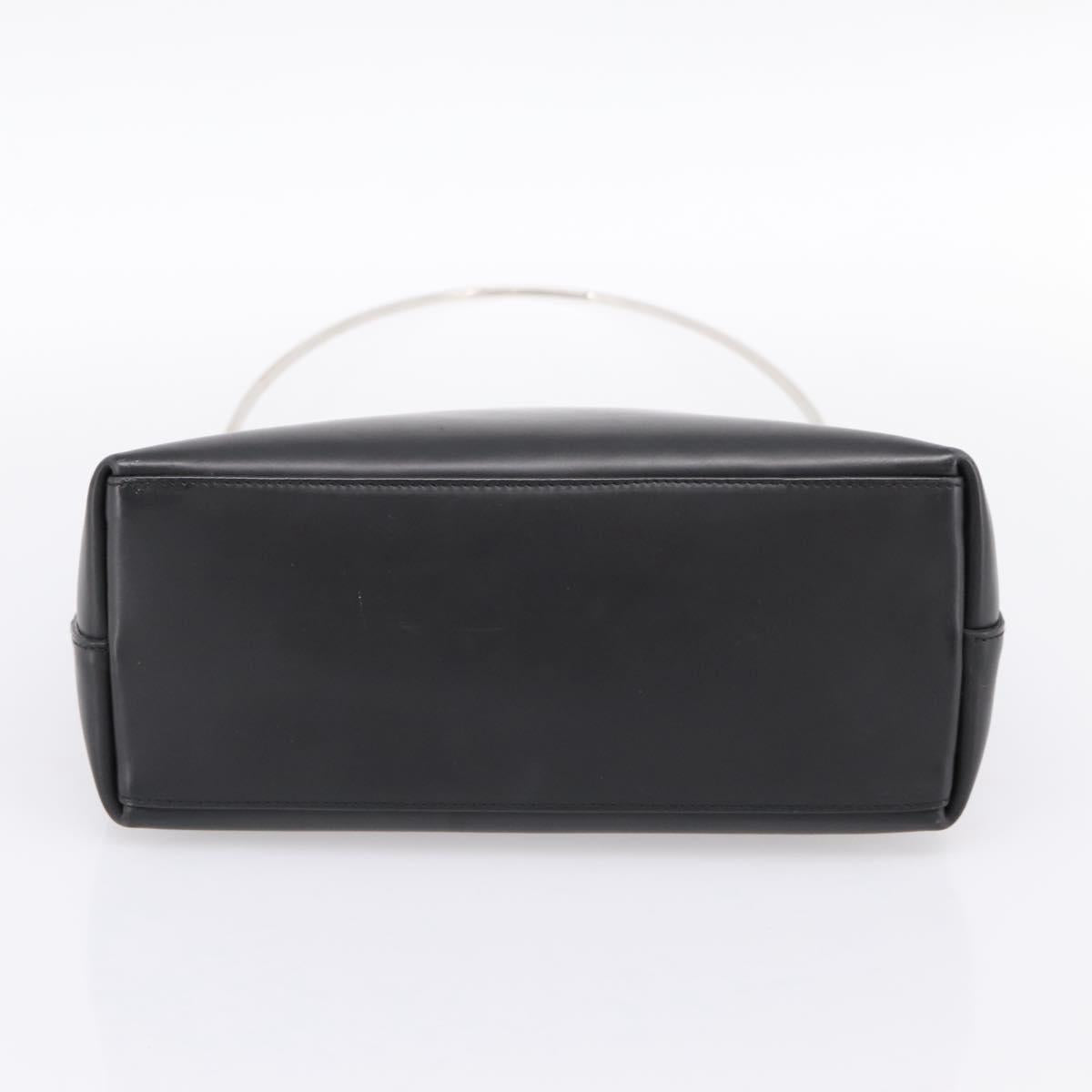 GUCCI Shoulder Bag Leather Black Silver 001 2123 1943 Auth ep15774