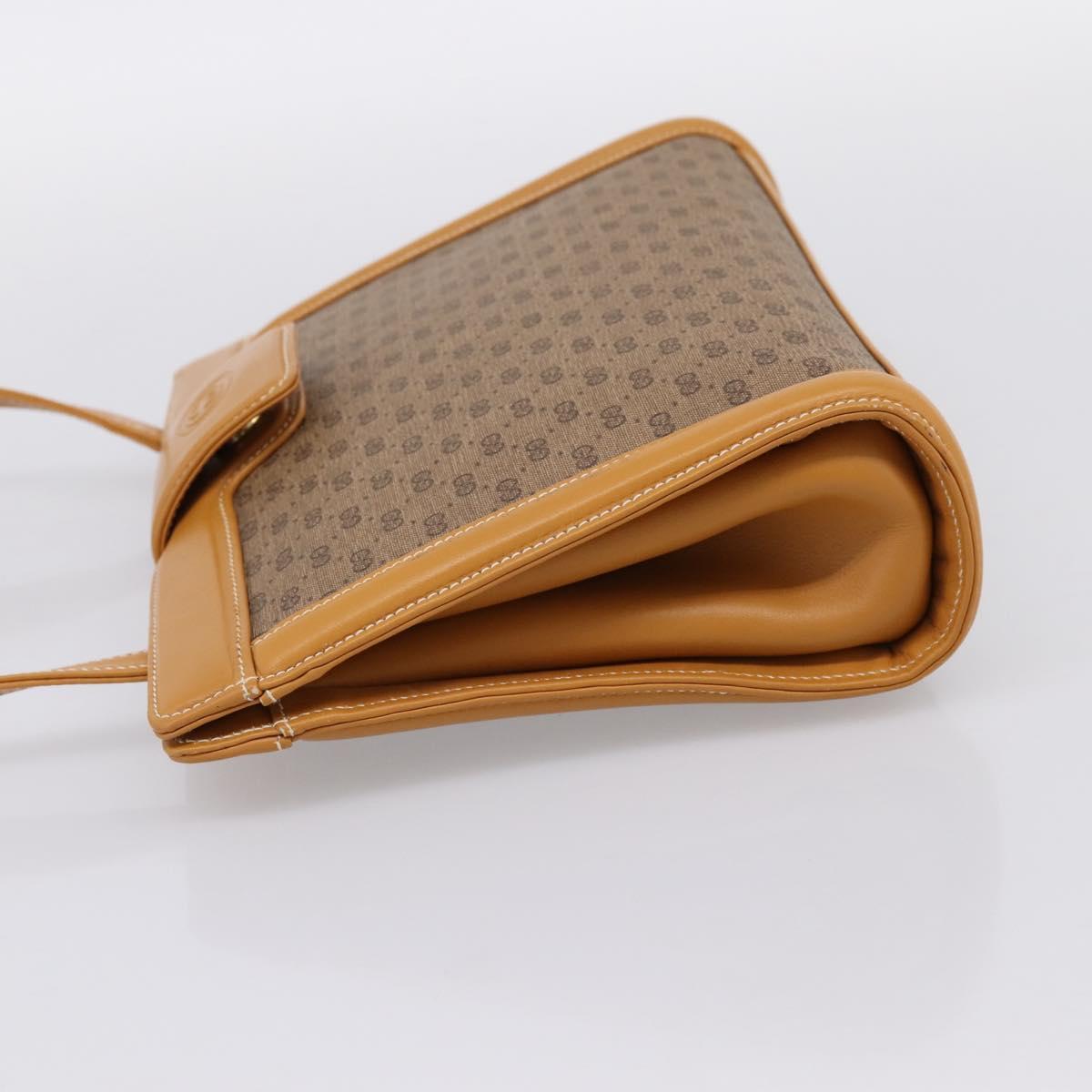 GUCCI Micro GG Canvas Shoulder Bag PVC Beige Gold Tone 004 113 0364 Auth ep15782