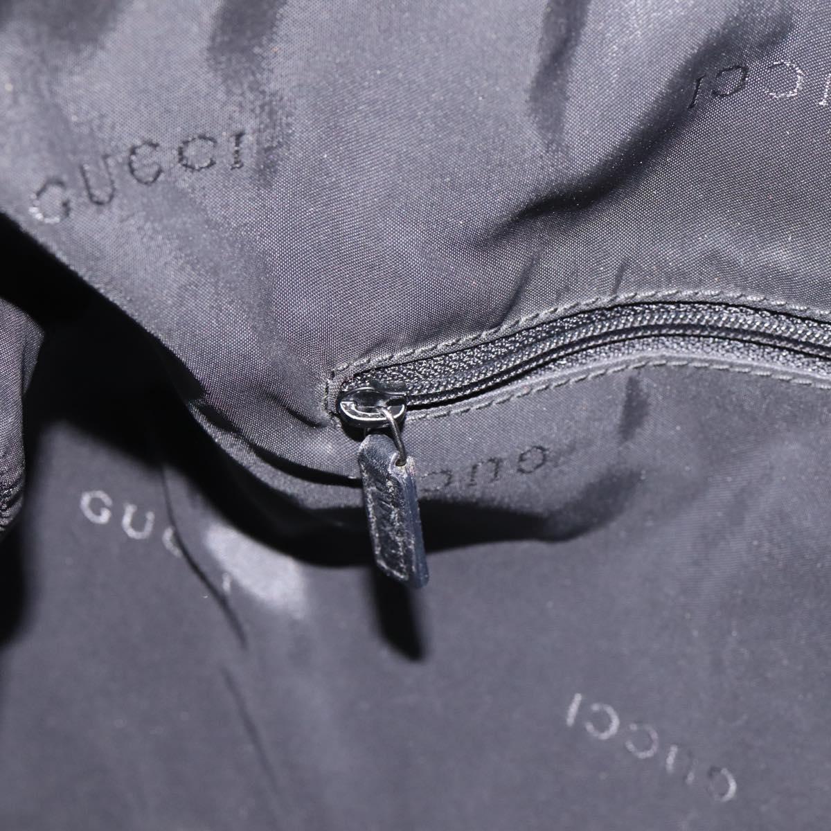GUCCI Bamboo Hand Bag Suede 2way Black Silver 001 1577 Auth ep15783