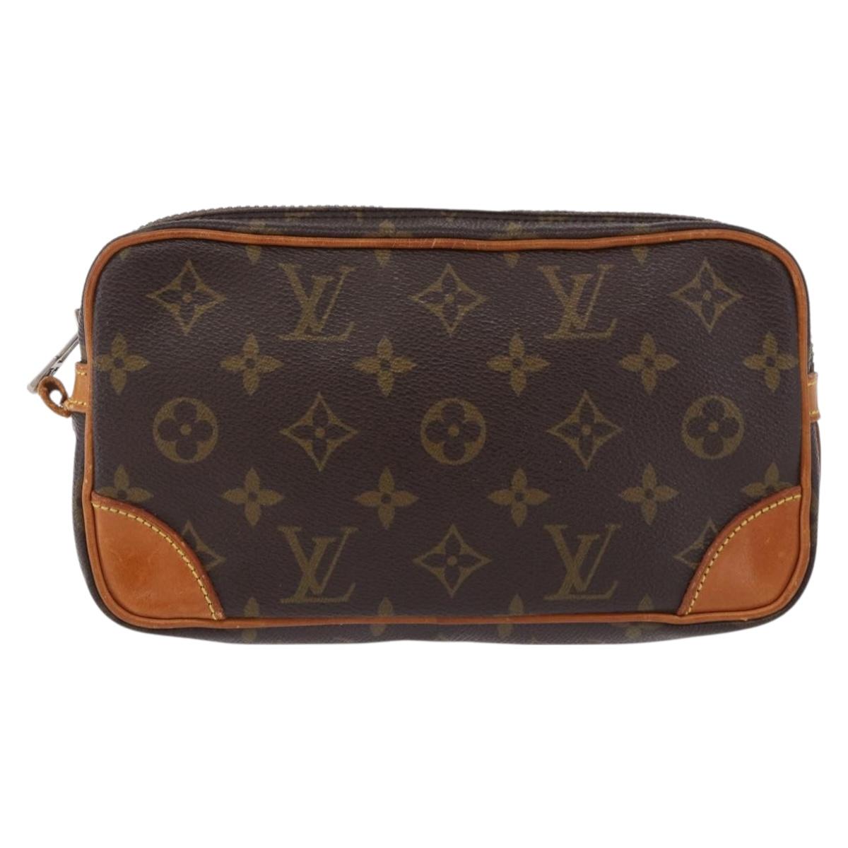 LOUIS VUITTON Monogram Marly Dragonne PM Clutch Bag M51827 LV Auth ep15791