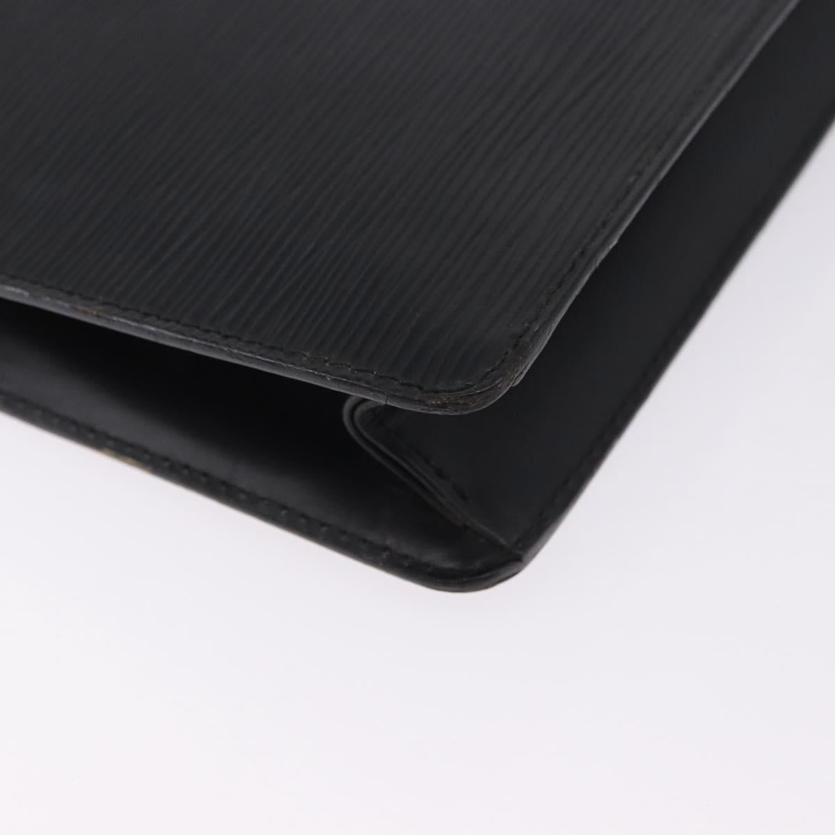 LOUIS VUITTON Epi Pochette Homme Clutch Bag Black M52522 LV Auth ep15793