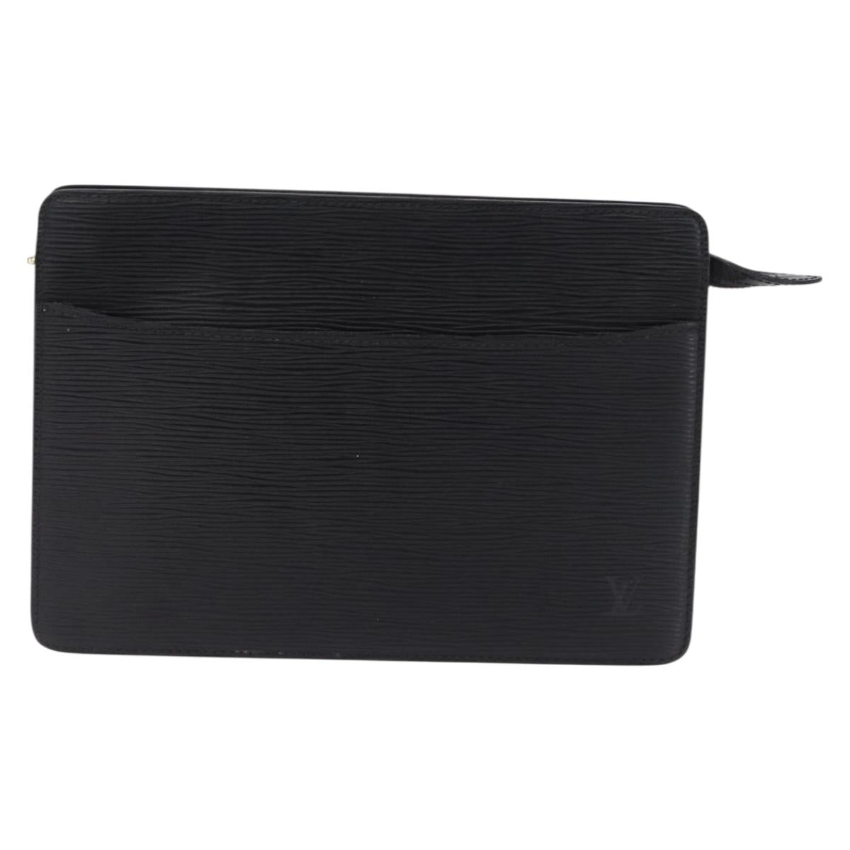 LOUIS VUITTON Epi Pochette Homme Clutch Bag Black M52522 LV Auth ep15793