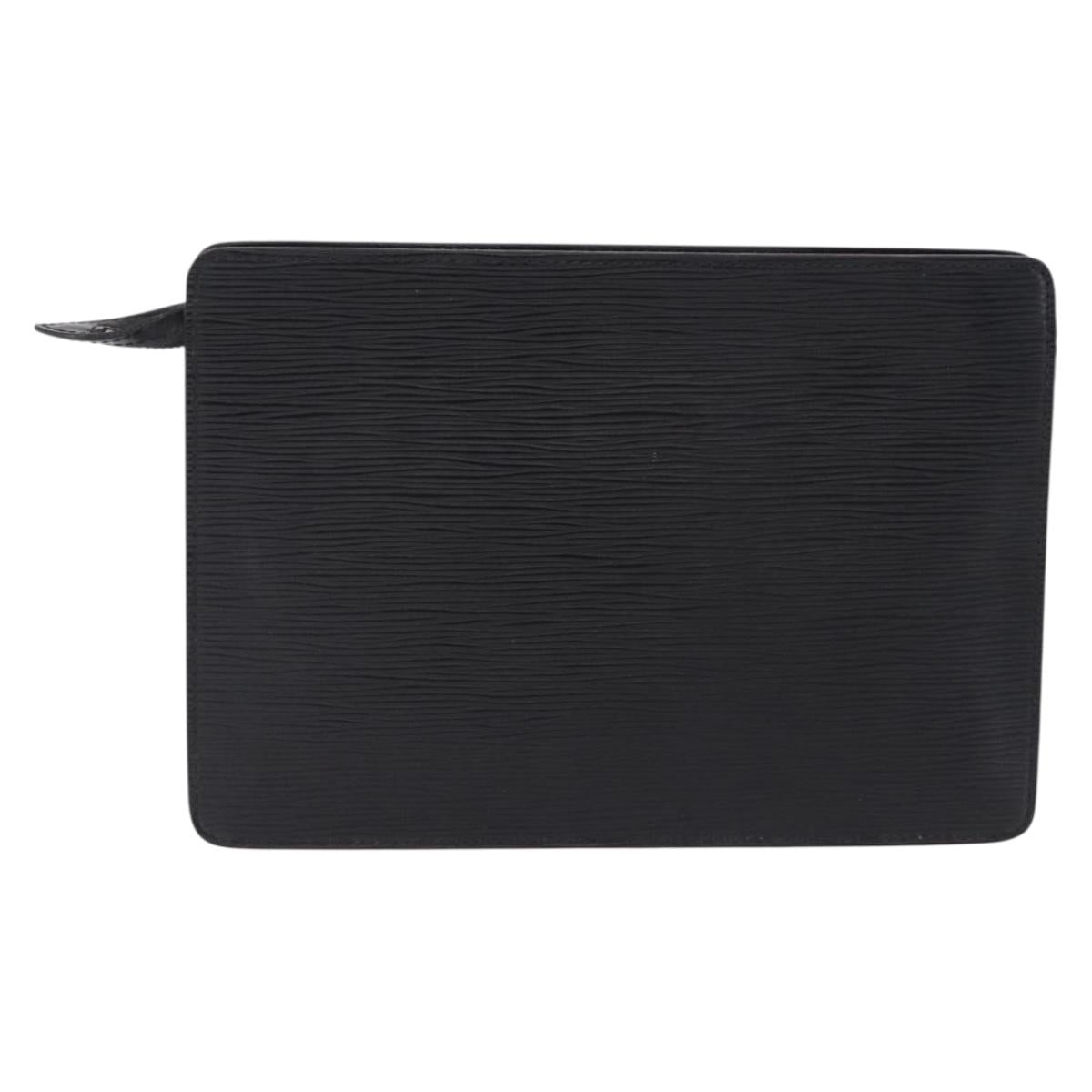 LOUIS VUITTON Epi Pochette Homme Clutch Bag Black M52522 LV Auth ep15793
