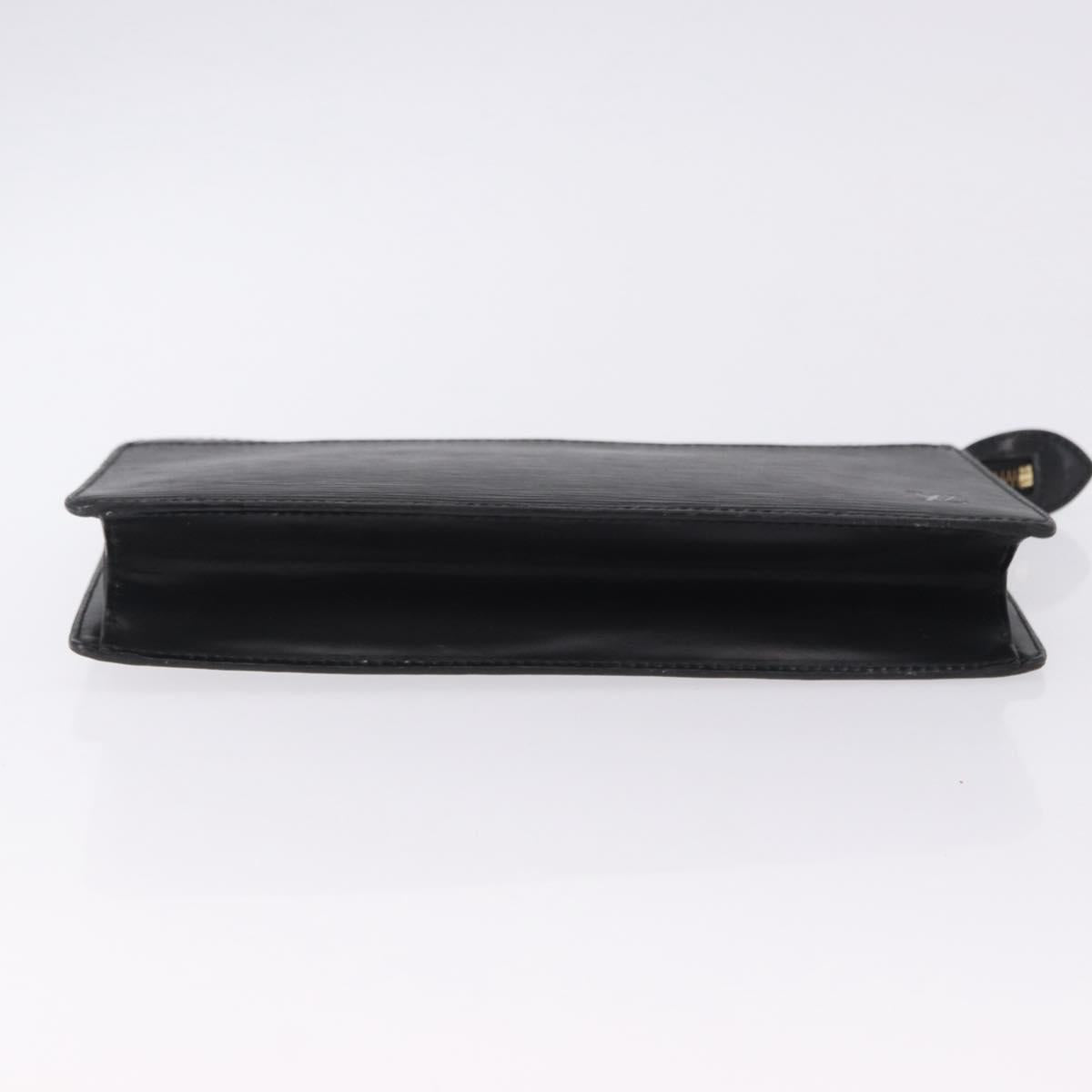 LOUIS VUITTON Epi Pochette Homme Clutch Bag Black M52522 LV Auth ep15793