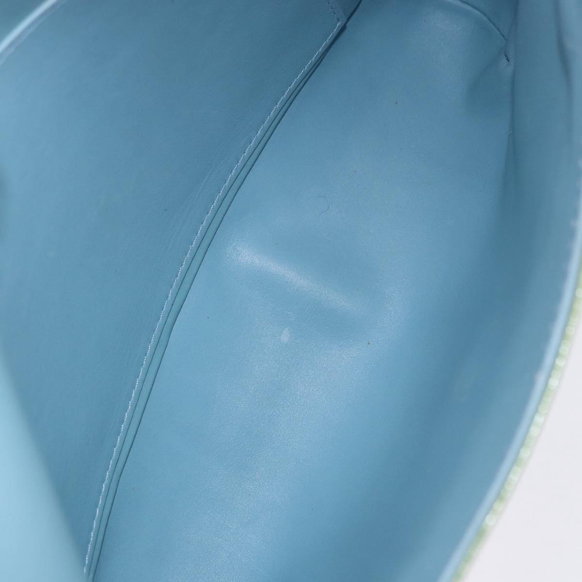 LOUIS VUITTON Monogram Vernis Thompson Street Bag Baby Blue M91009 Auth ep15797