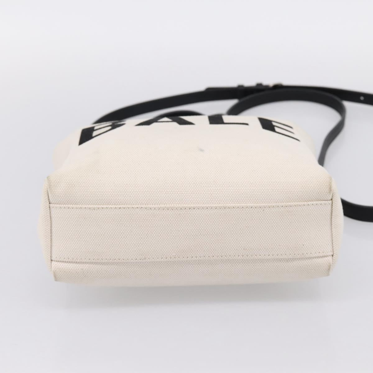 BALENCIAGA Everyday Tote Bag Canvas 2way White Black 544459 Auth ep15802