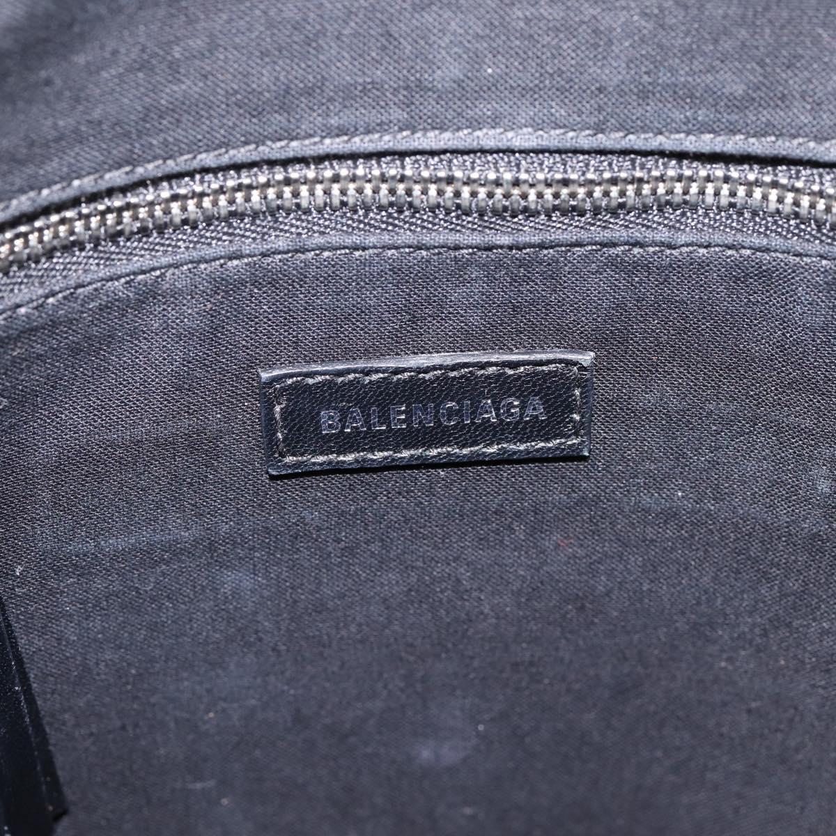 BALENCIAGA Everyday Tote Bag Canvas 2way White Black 544459 Auth ep15802