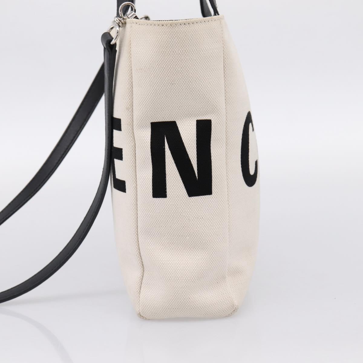 BALENCIAGA Everyday Tote Bag Canvas 2way White Black 544459 Auth ep15802