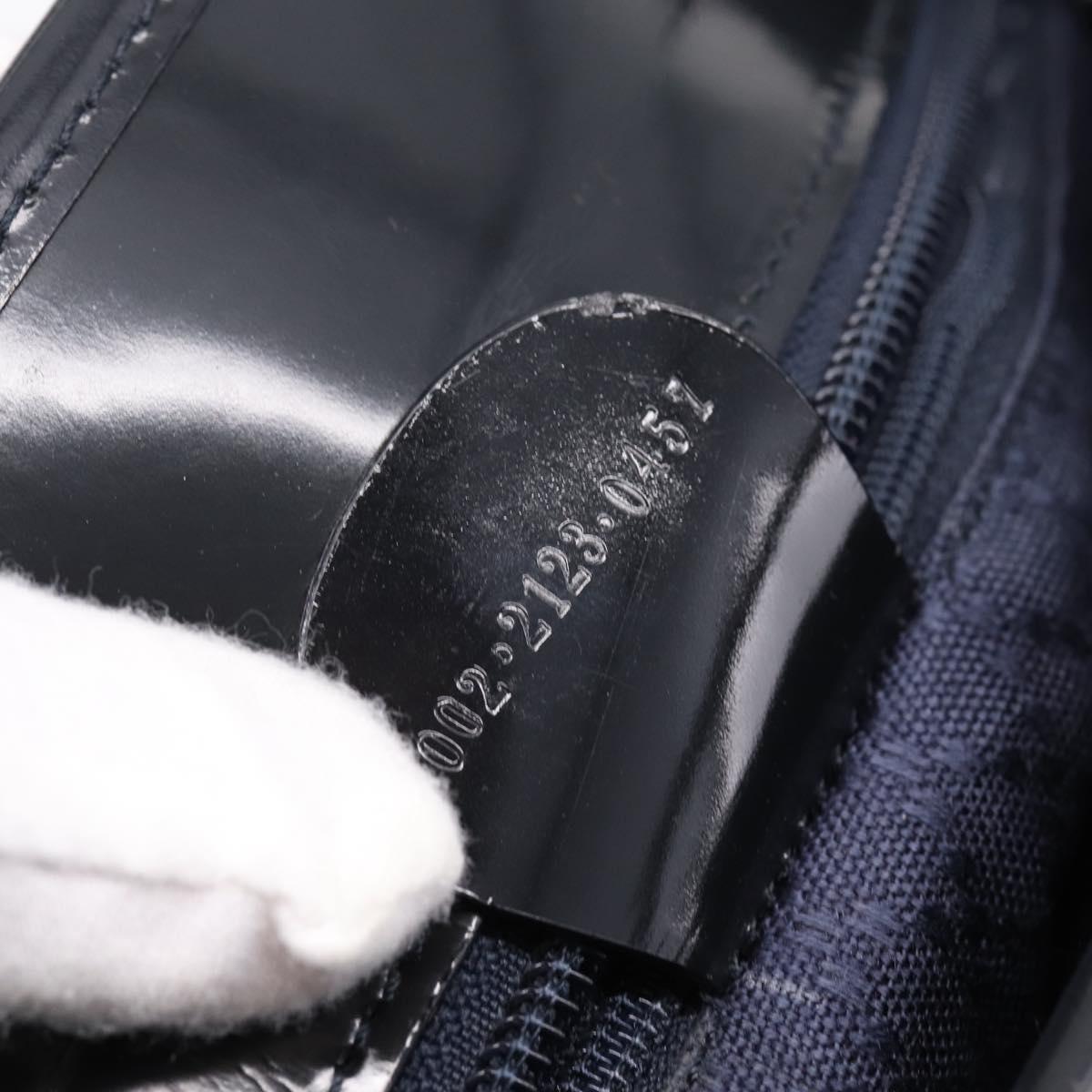 GUCCI Hand Bag Nylon Navy Silver 002 2123 0457 Auth ep15803