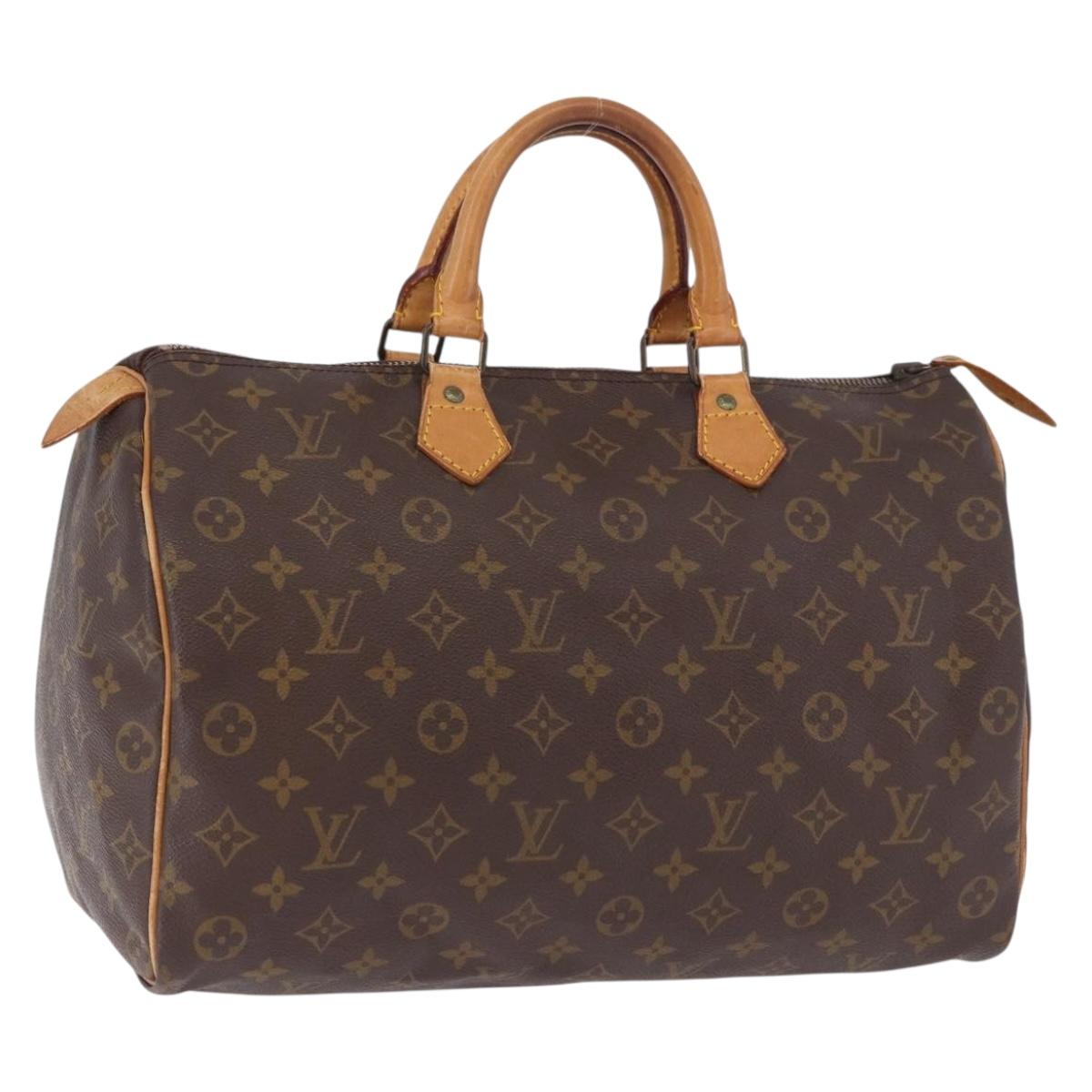 LOUIS VUITTON Monogram Speedy 35 Hand Bag M41524 LV Auth ep15805