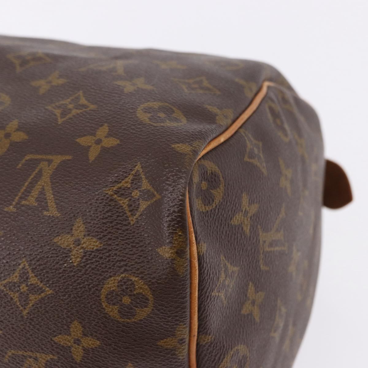 LOUIS VUITTON Monogram Speedy 35 Hand Bag M41524 LV Auth ep15805