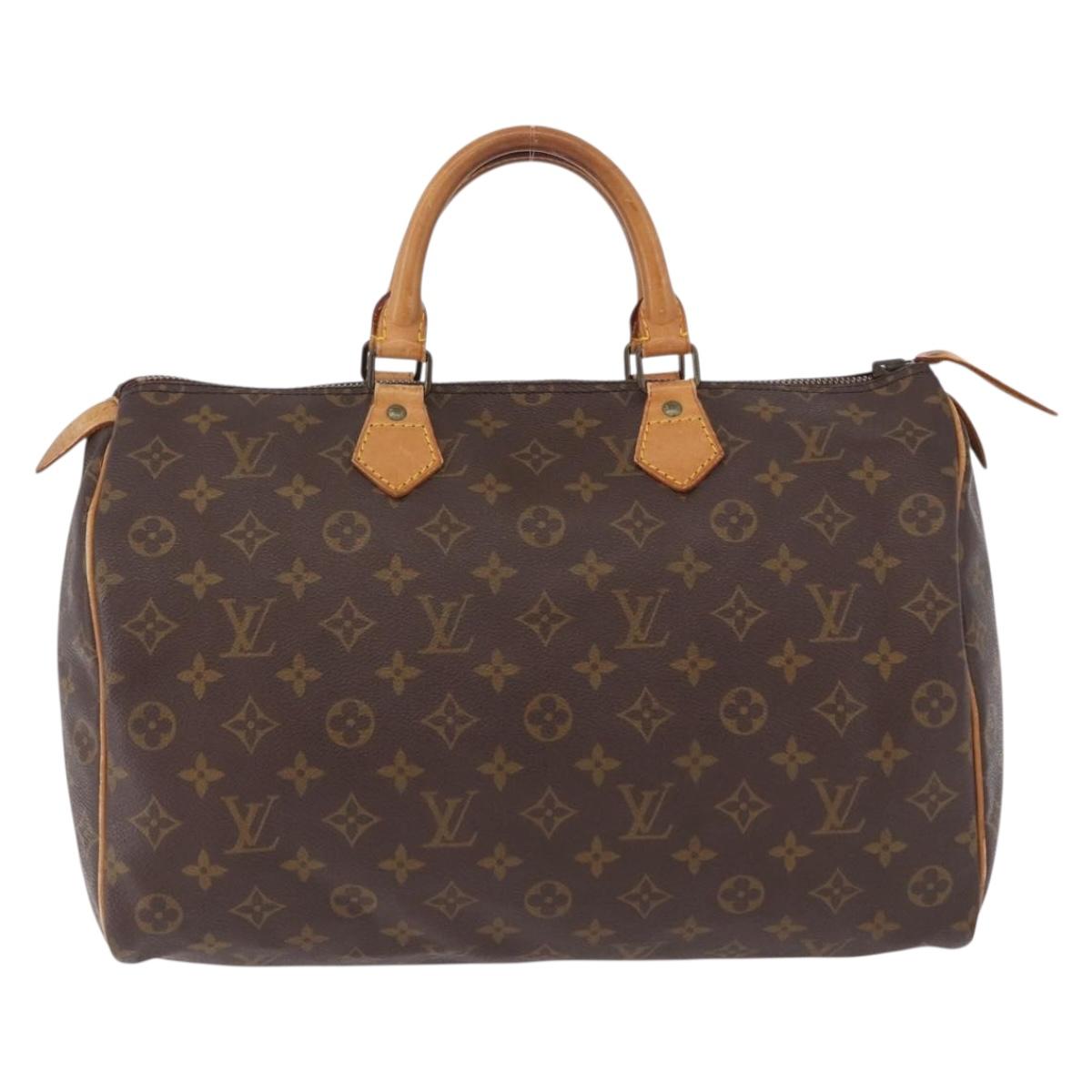 LOUIS VUITTON Monogram Speedy 35 Hand Bag M41524 LV Auth ep15805