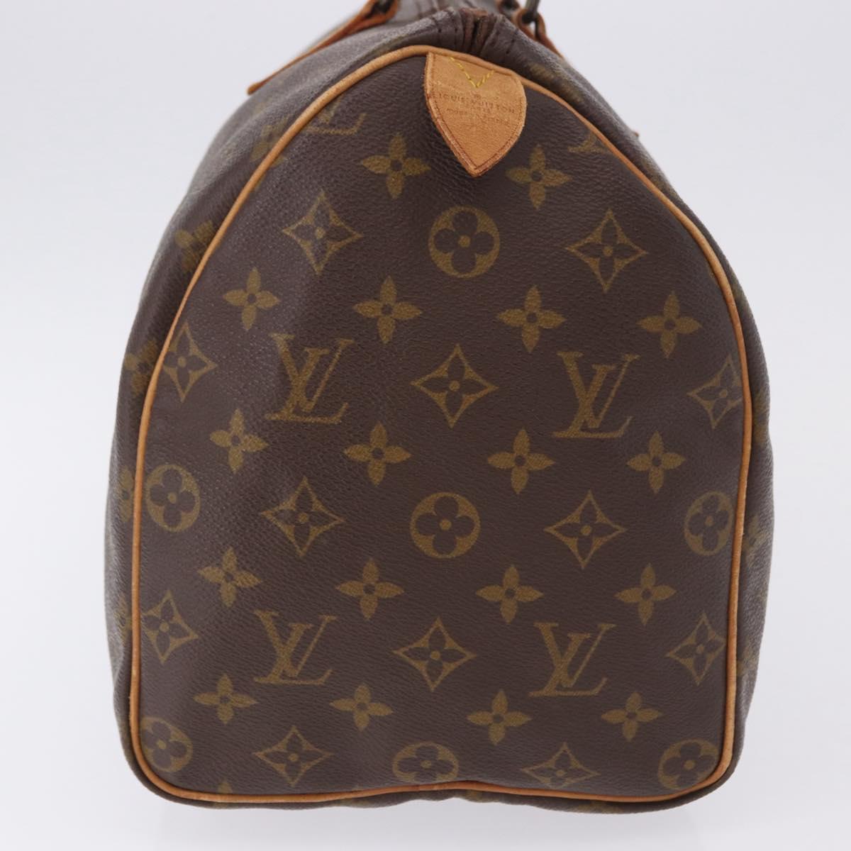 LOUIS VUITTON Monogram Speedy 35 Hand Bag M41524 LV Auth ep15805