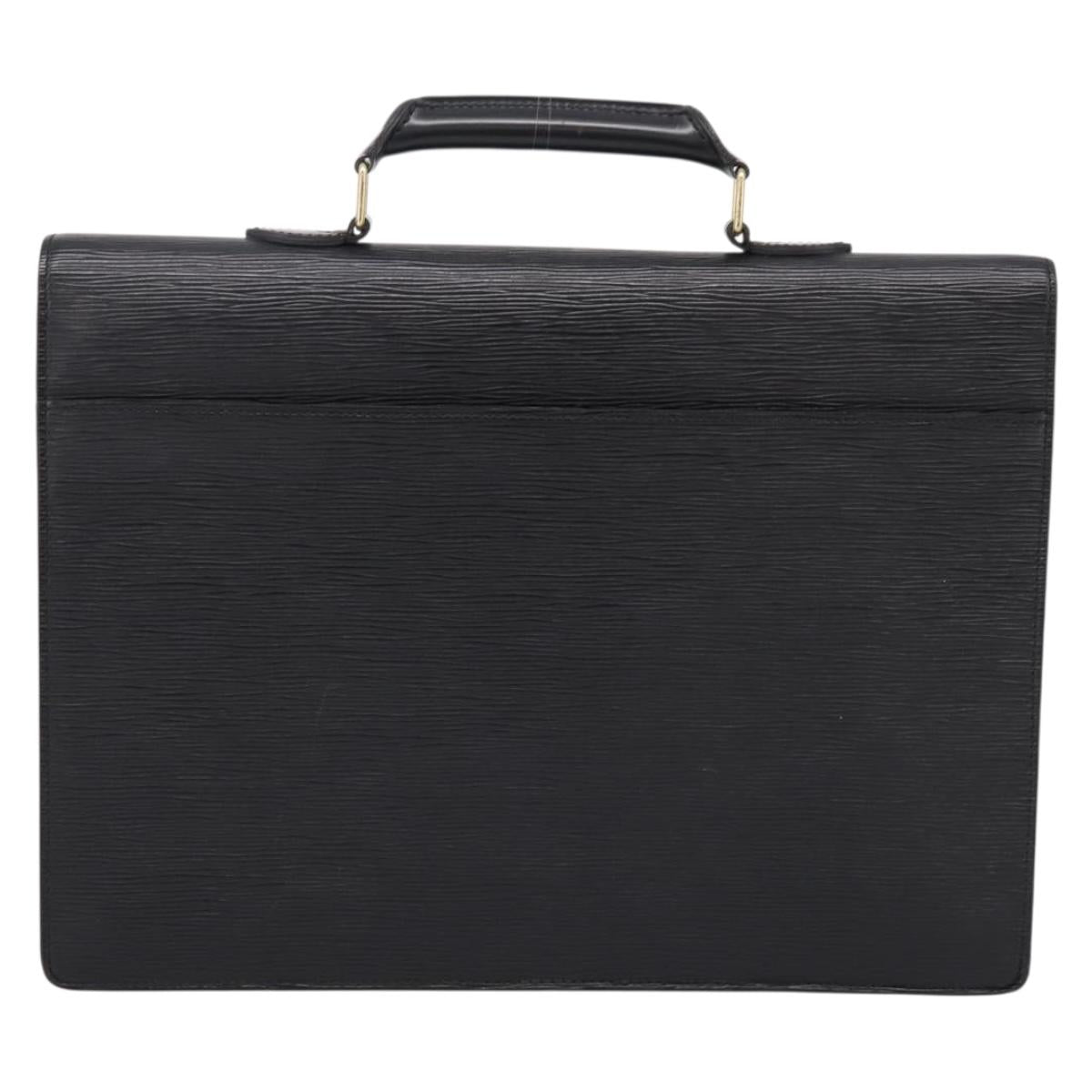 LOUIS VUITTON Epi Serviette Conseiller Briefcase Black M54422 LV Auth ep15809A