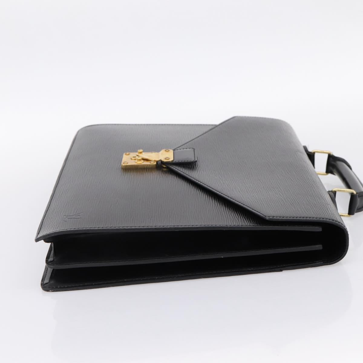 LOUIS VUITTON Epi Serviette Conseiller Briefcase Black M54422 LV Auth ep15809A