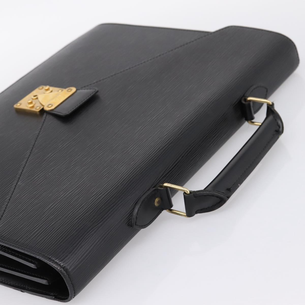 LOUIS VUITTON Epi Serviette Conseiller Briefcase Black M54422 LV Auth ep15809A