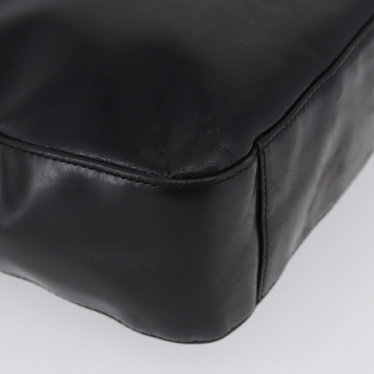 GUCCI Shoulder Bag Patent Black Auth ep15810