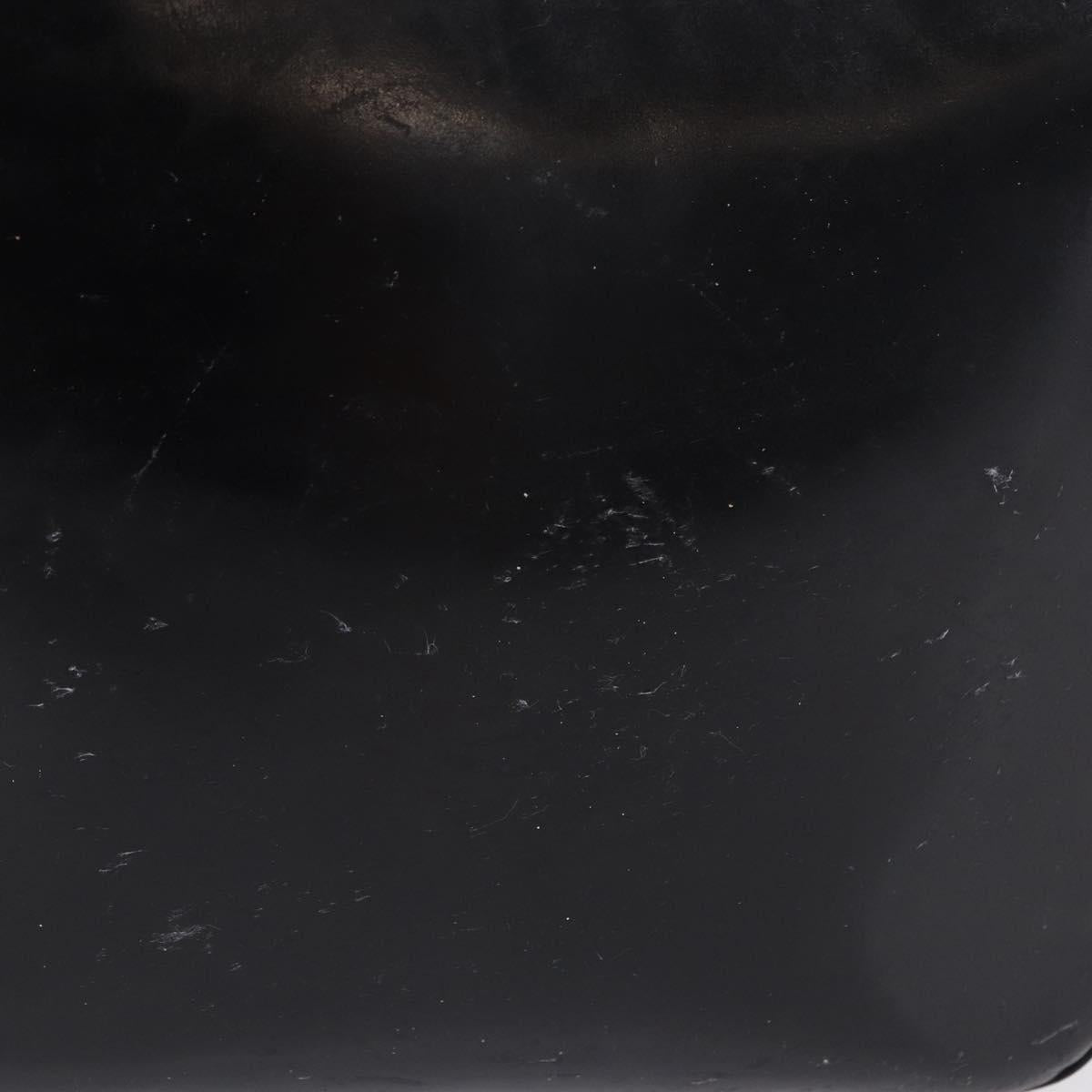GUCCI Shoulder Bag Patent Black Auth ep15810