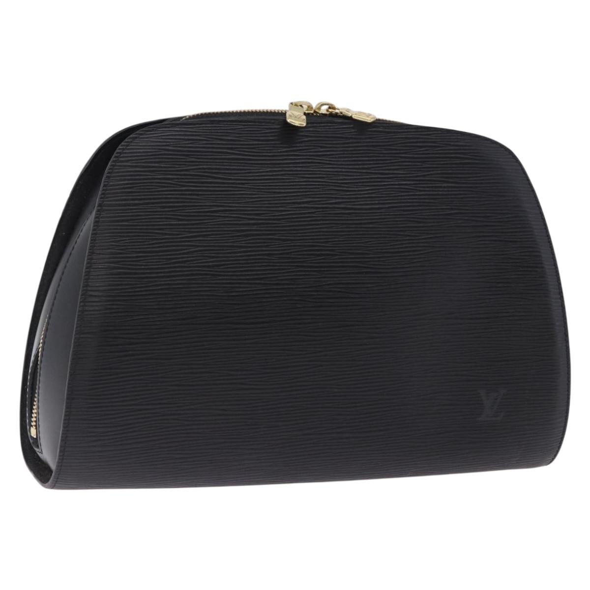 LOUIS VUITTON Epi Dauphine GM Pouch Black M48432 LV Auth ep15811