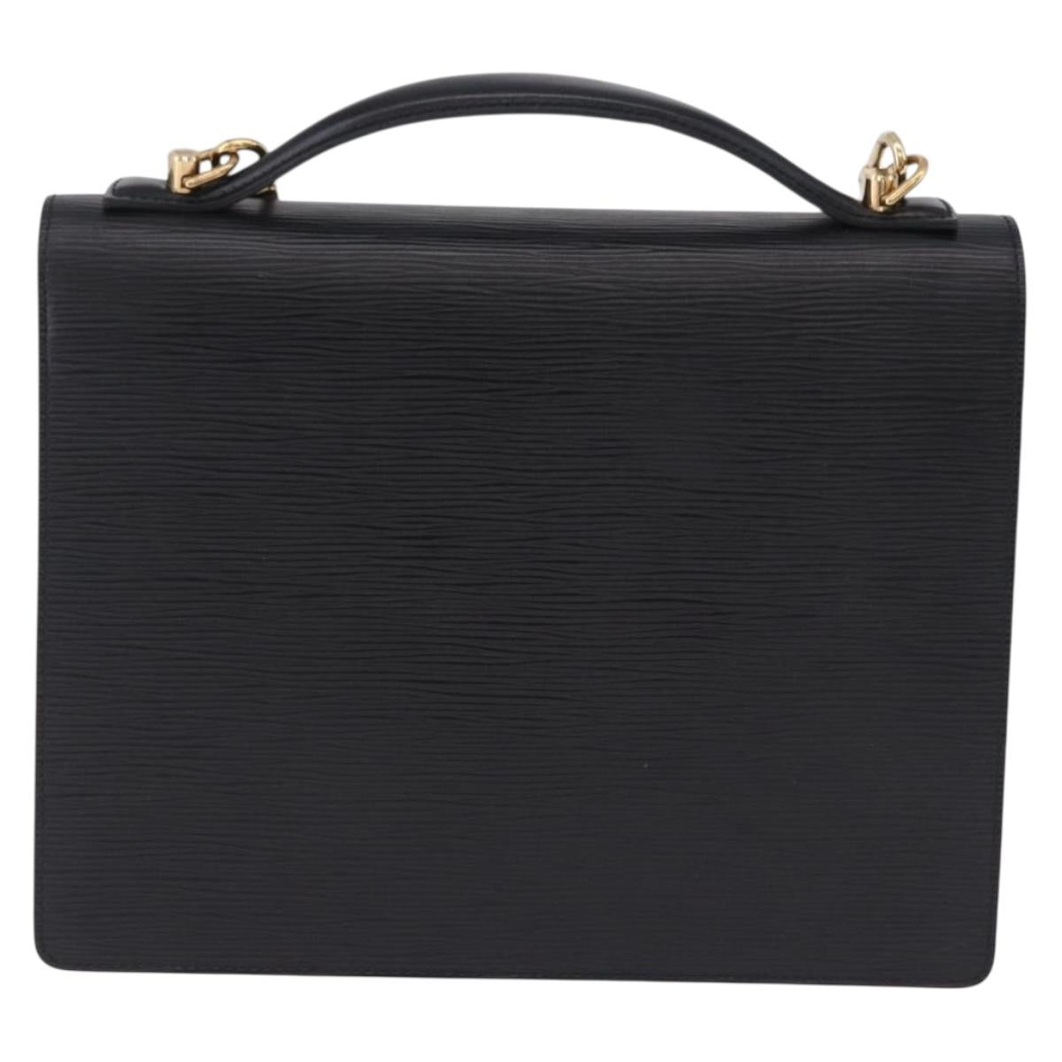 LOUIS VUITTON Epi Monceau Hand Bag Black M52122 LV Auth ep15816A
