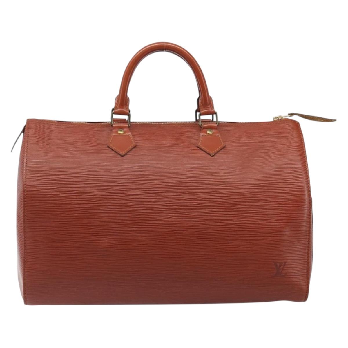 LOUIS VUITTON Epi Speedy 35 Hand Bag Brown M42993 LV Auth ep15819A