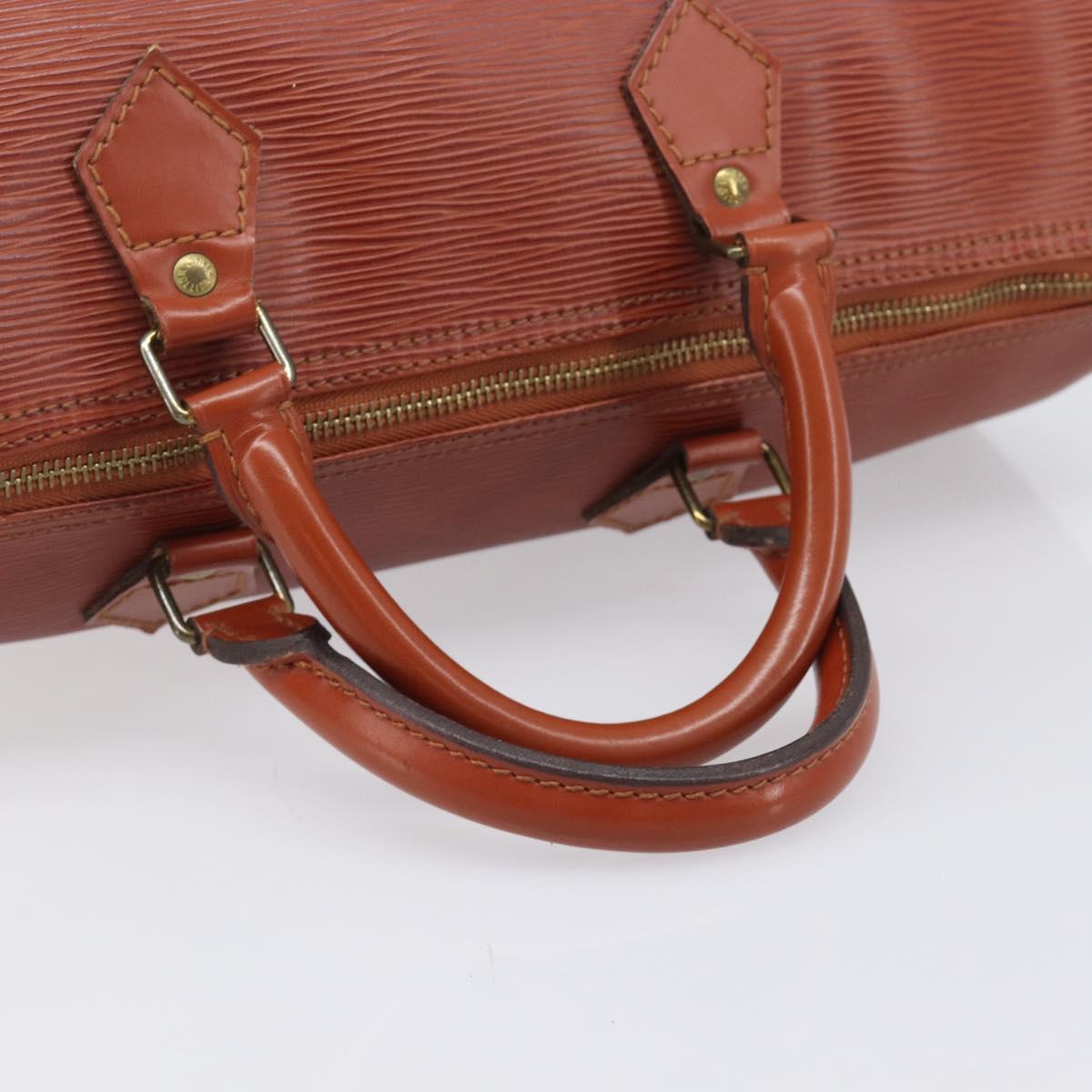 LOUIS VUITTON Epi Speedy 35 Hand Bag Brown M42993 LV Auth ep15819A