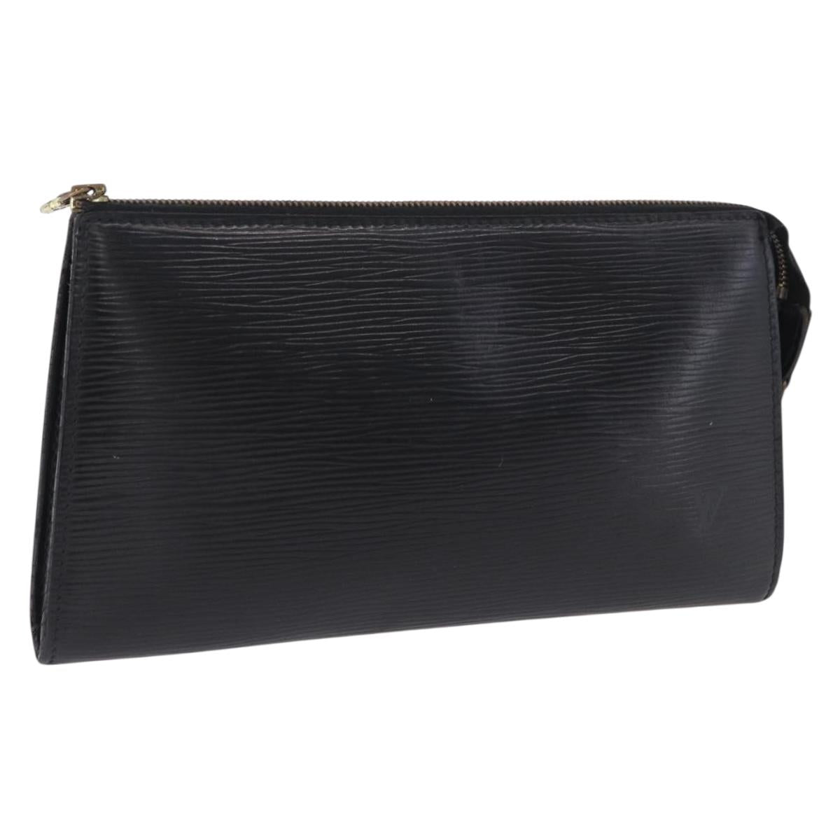 LOUIS VUITTON Epi Pochette Accessoires Accessory Pouch Black M52982 Auth ep15820