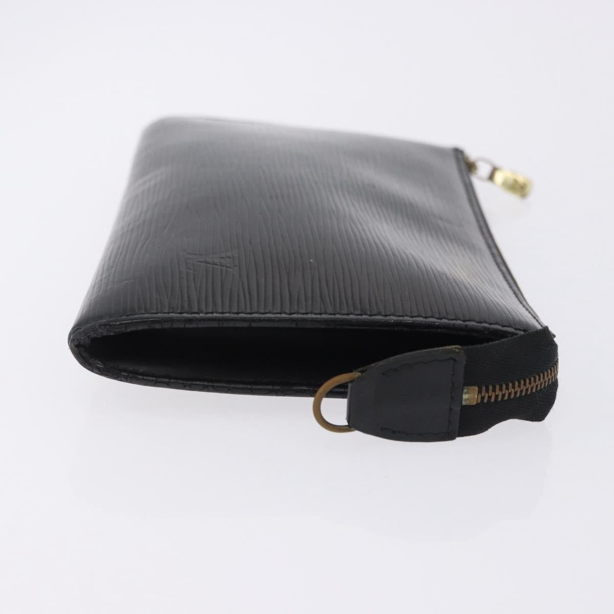 LOUIS VUITTON Epi Pochette Accessoires Accessory Pouch Black M52982 Auth ep15820