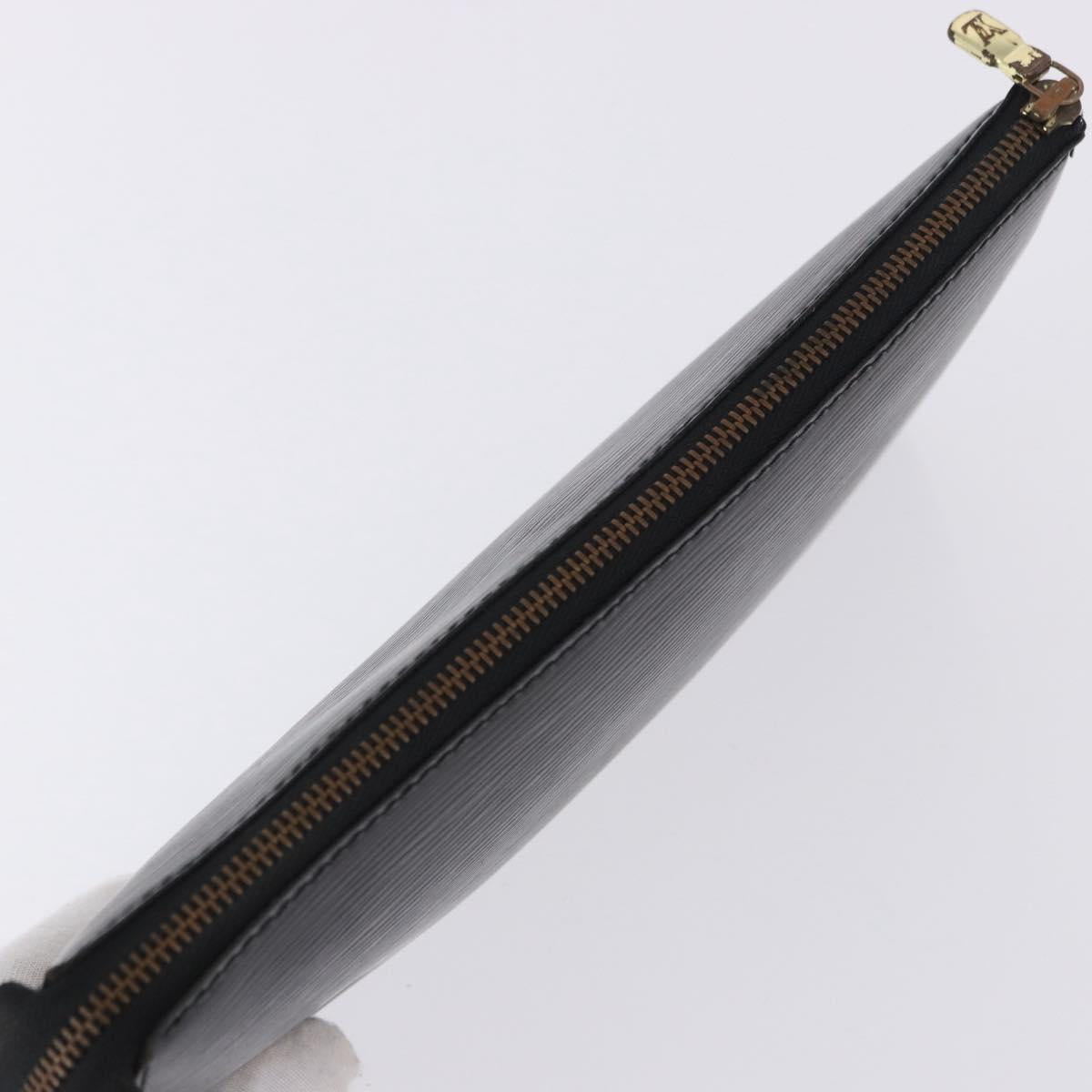LOUIS VUITTON Epi Pochette Accessoires Accessory Pouch Black M52982 Auth ep15820