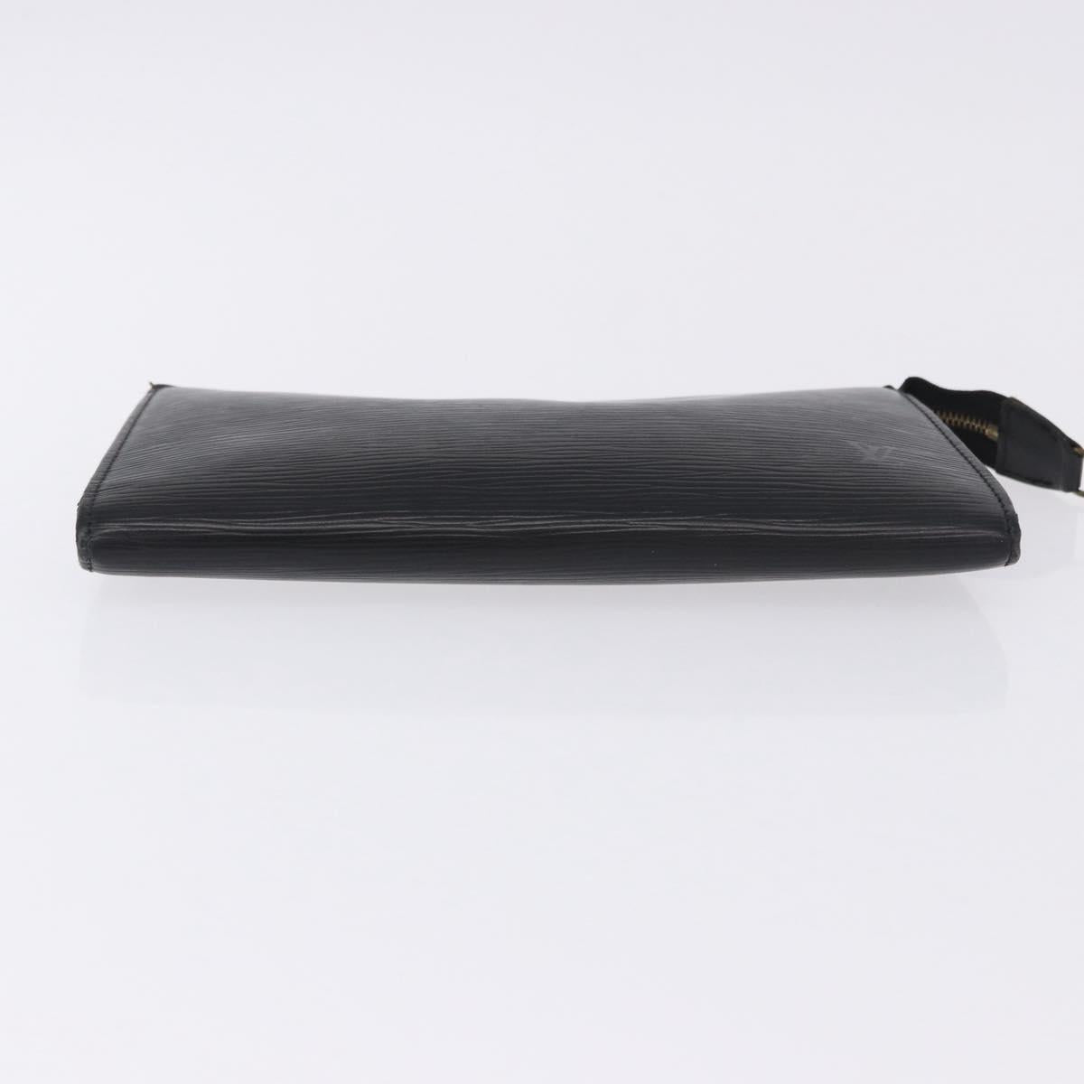 LOUIS VUITTON Epi Pochette Accessoires Accessory Pouch Black M52982 Auth ep15820