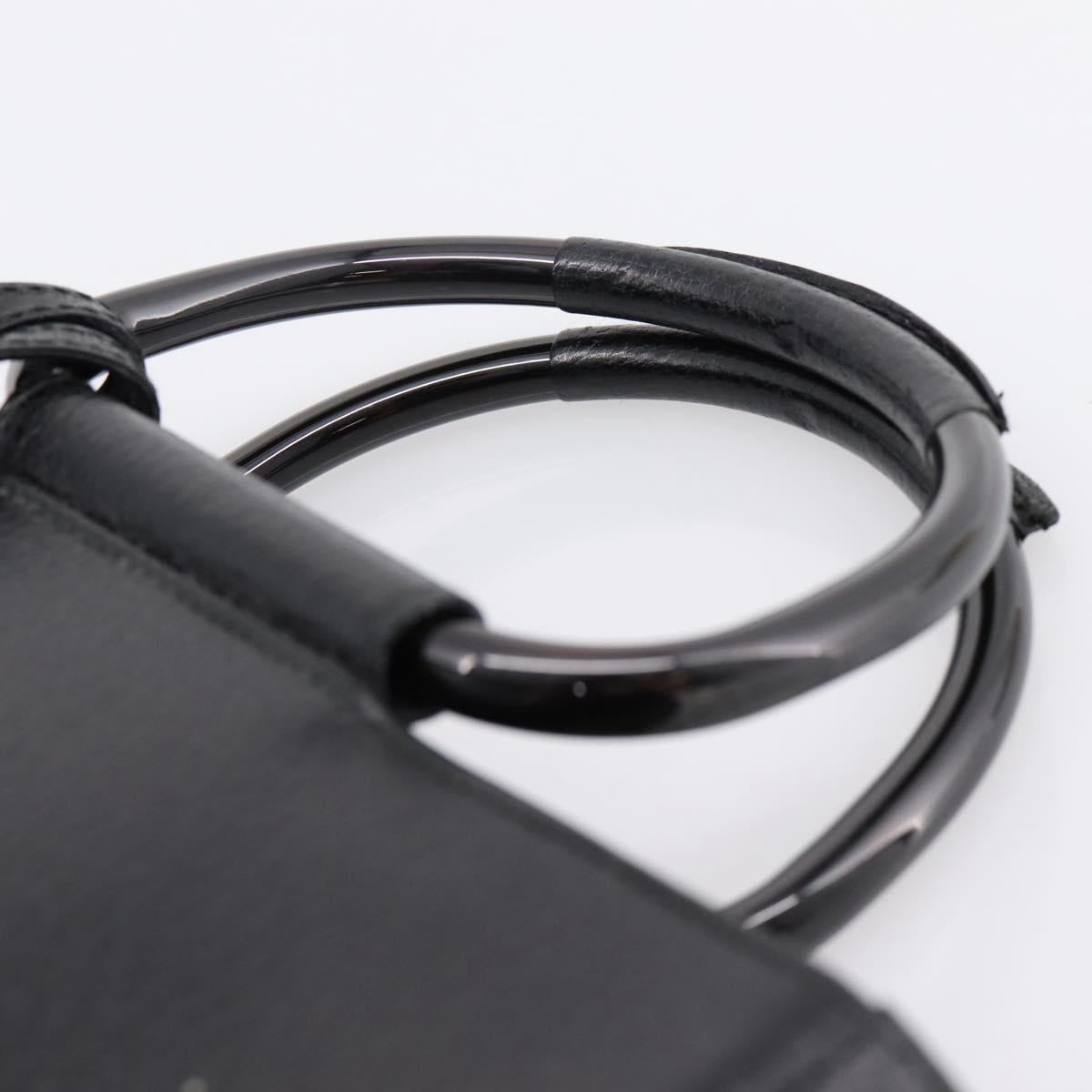 GUCCI Hand Bag Leather Black 002 1793 0463 Auth ep15822