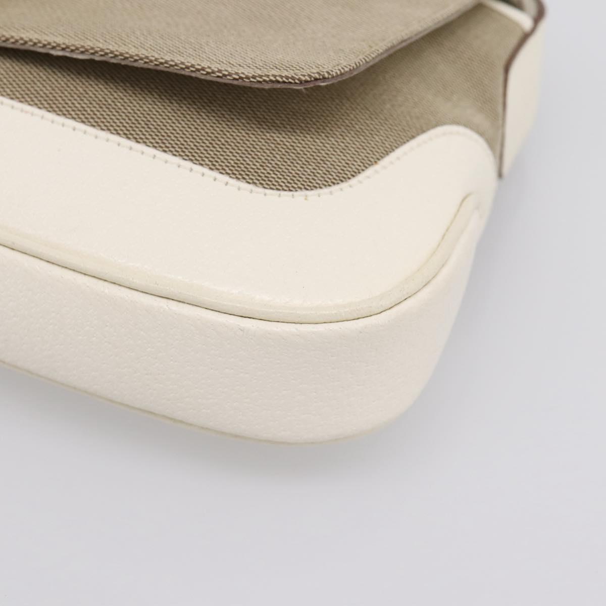 GUCCI Jackie Shoulder Bag Canvas Beige Silver 001 3824 Auth ep15824A