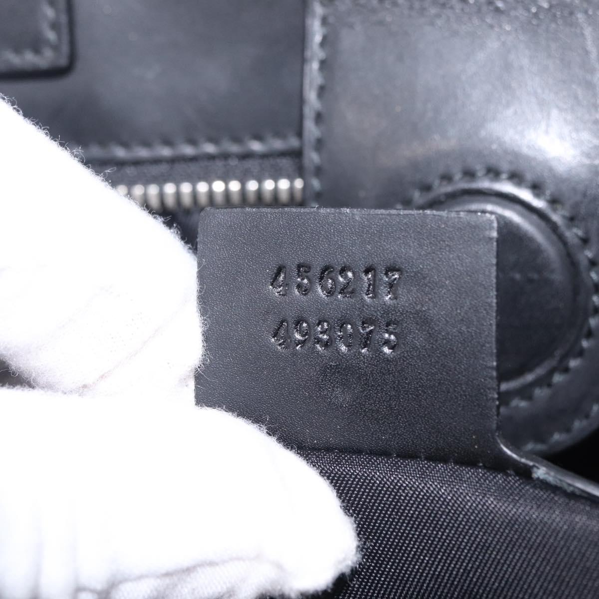 GUCCI GG Supreme Web Sherry Line Hand Bag PVC 2way Beige 456217 Auth ep15827A