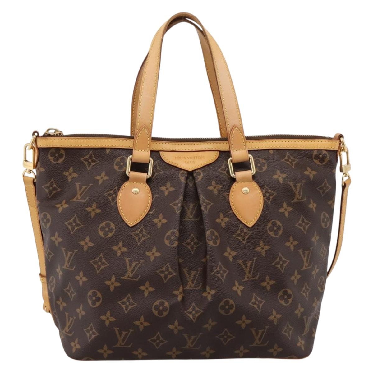 LOUIS VUITTON Monogram Palermo PM Tote Bag M40145 LV Auth ep15829A