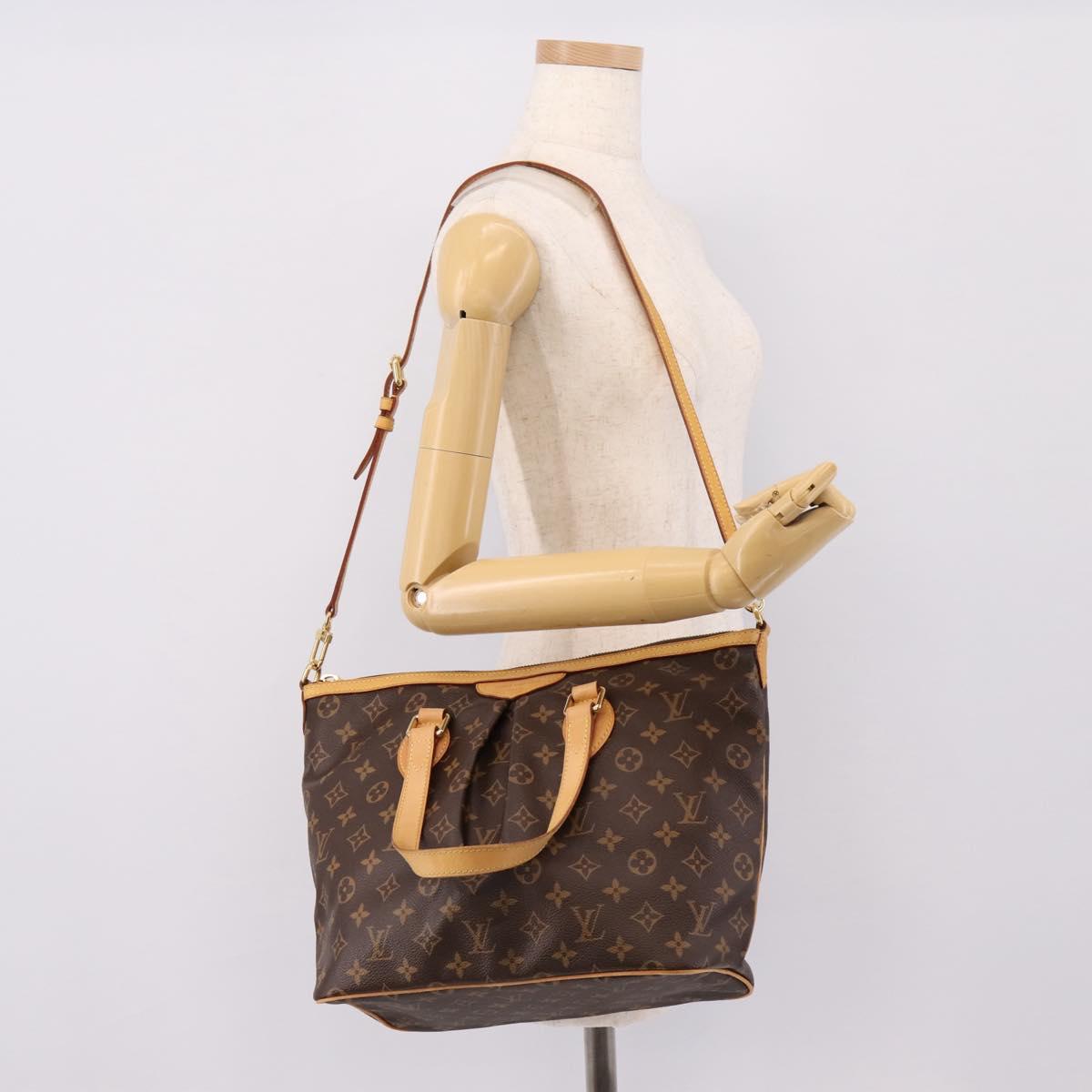 LOUIS VUITTON Monogram Palermo PM Tote Bag M40145 LV Auth ep15829A