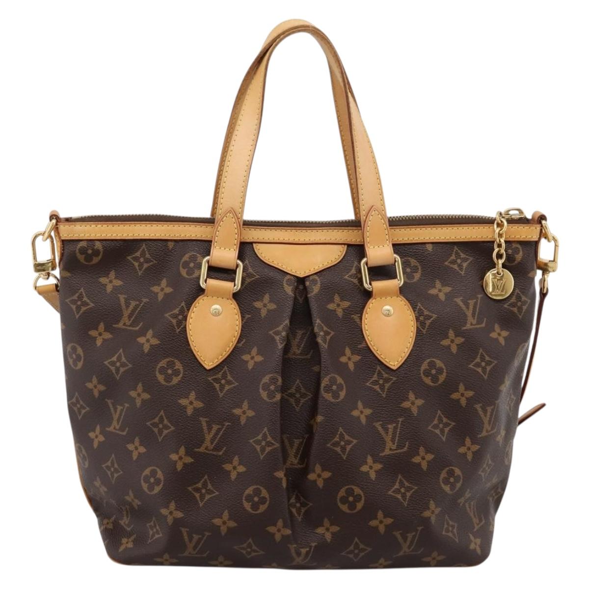 LOUIS VUITTON Monogram Palermo PM Tote Bag M40145 LV Auth ep15829A