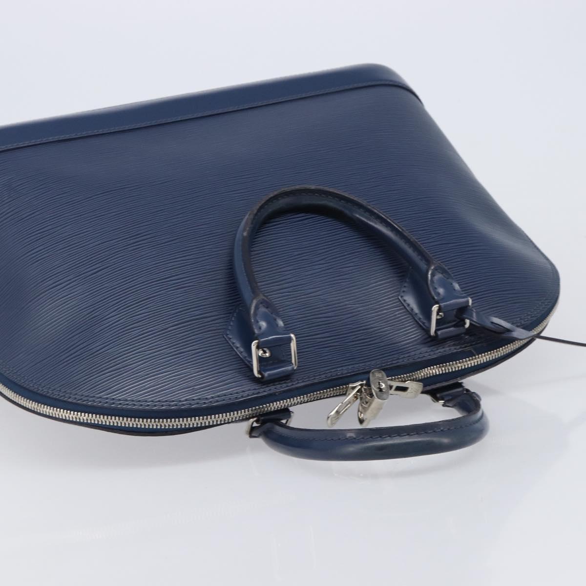 LOUIS VUITTON Epi Alma GM Hand Bag Andigo Blue M40628 LV Auth ep15831