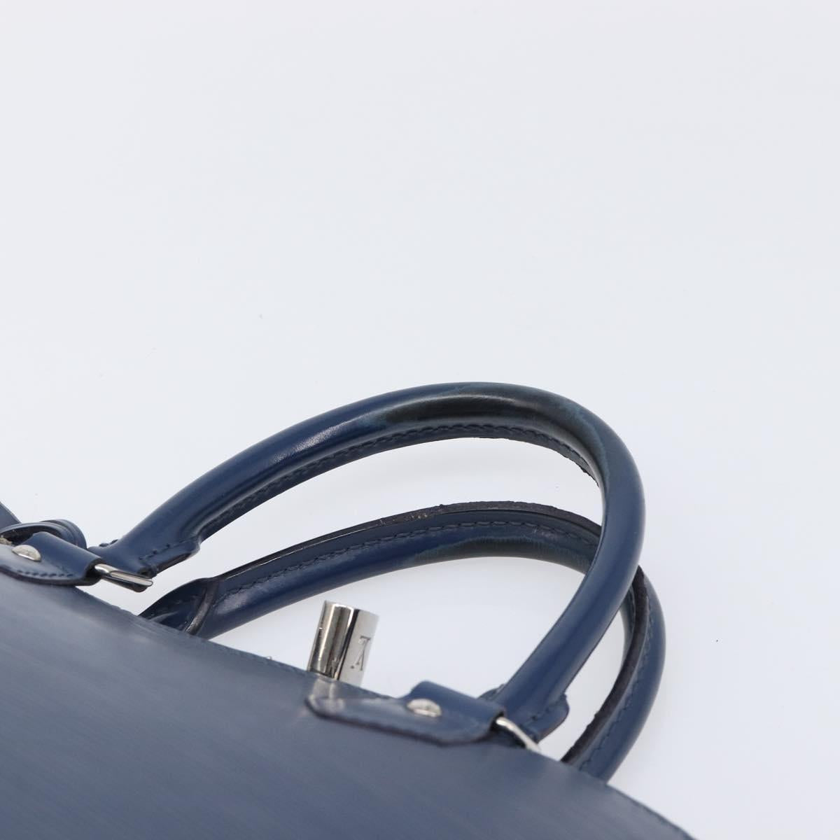 LOUIS VUITTON Epi Alma GM Hand Bag Andigo Blue M40628 LV Auth ep15831