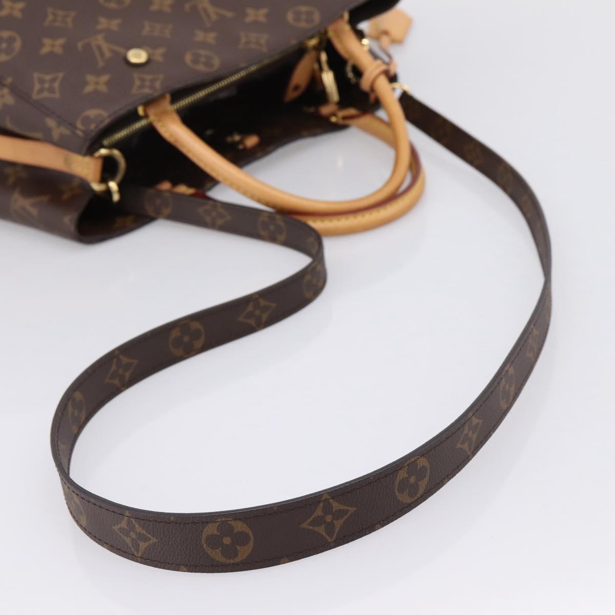 LOUIS VUITTON Monogram Montaigne MM Tote Bag 2way M41056 LV Auth ep15832V
