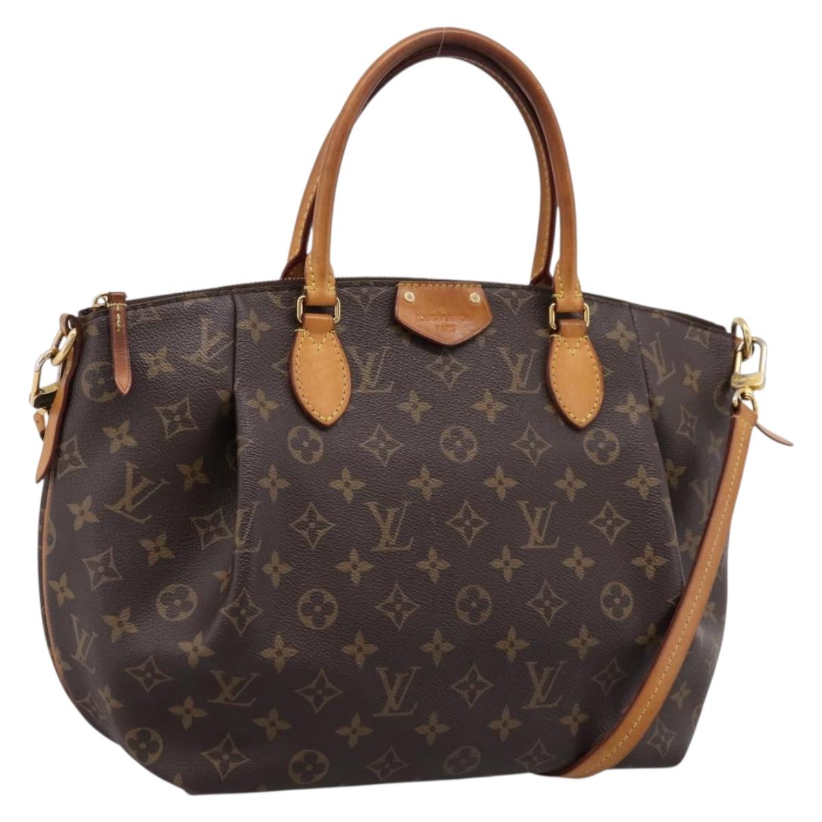 LOUIS VUITTON Monogram Turen MM Hand Bag 2way M48814 LV Auth ep15833