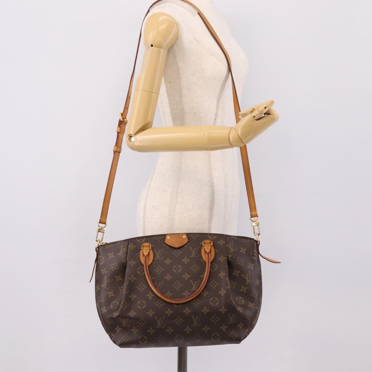 LOUIS VUITTON Monogram Turen MM Hand Bag 2way M48814 LV Auth ep15833
