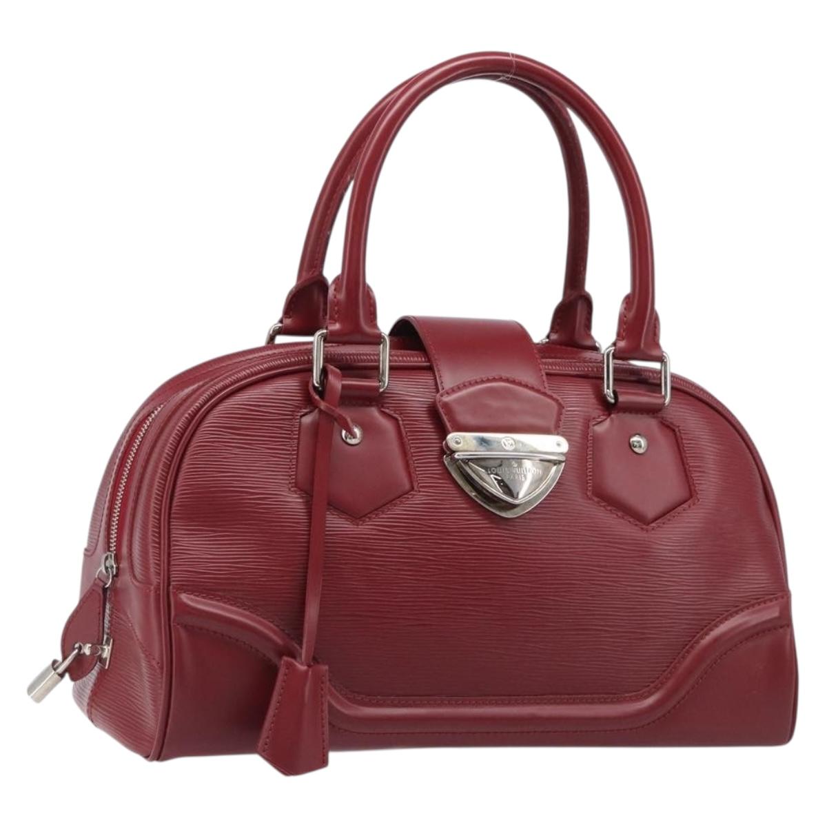 LOUIS VUITTON Epi Boring Montaigne GM Hand Bag Red M5931M LV Auth ep15834V