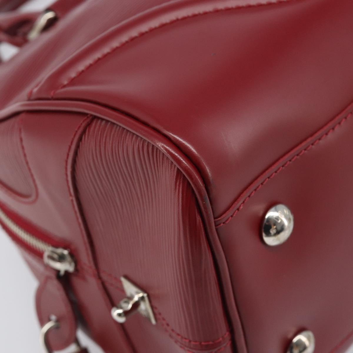 LOUIS VUITTON Epi Boring Montaigne GM Hand Bag Red M5931M LV Auth ep15834V