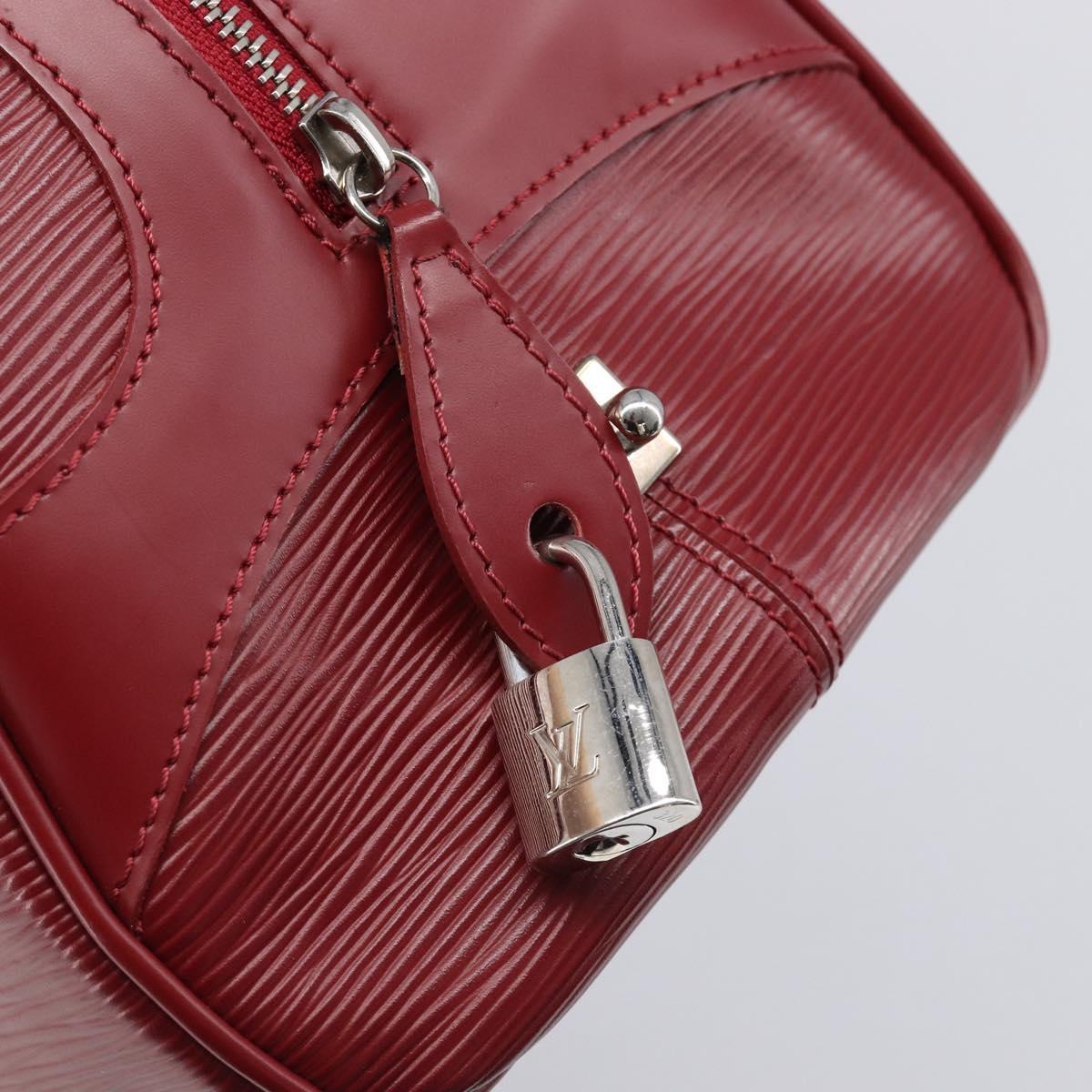 LOUIS VUITTON Epi Boring Montaigne GM Hand Bag Red M5931M LV Auth ep15834V