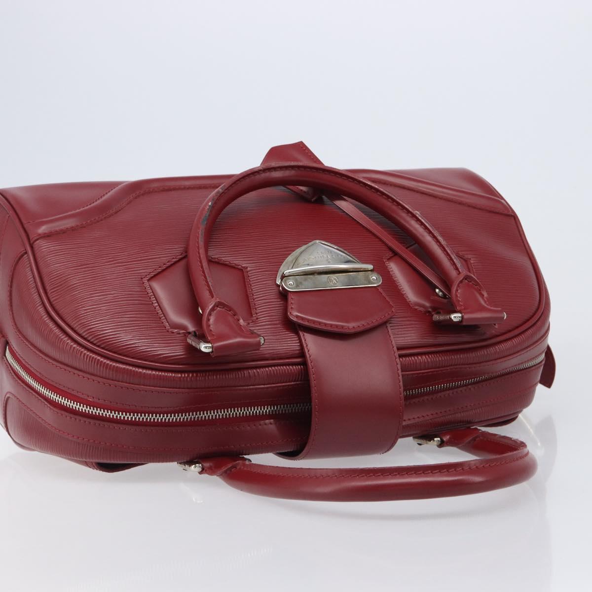LOUIS VUITTON Epi Boring Montaigne GM Hand Bag Red M5931M LV Auth ep15834V