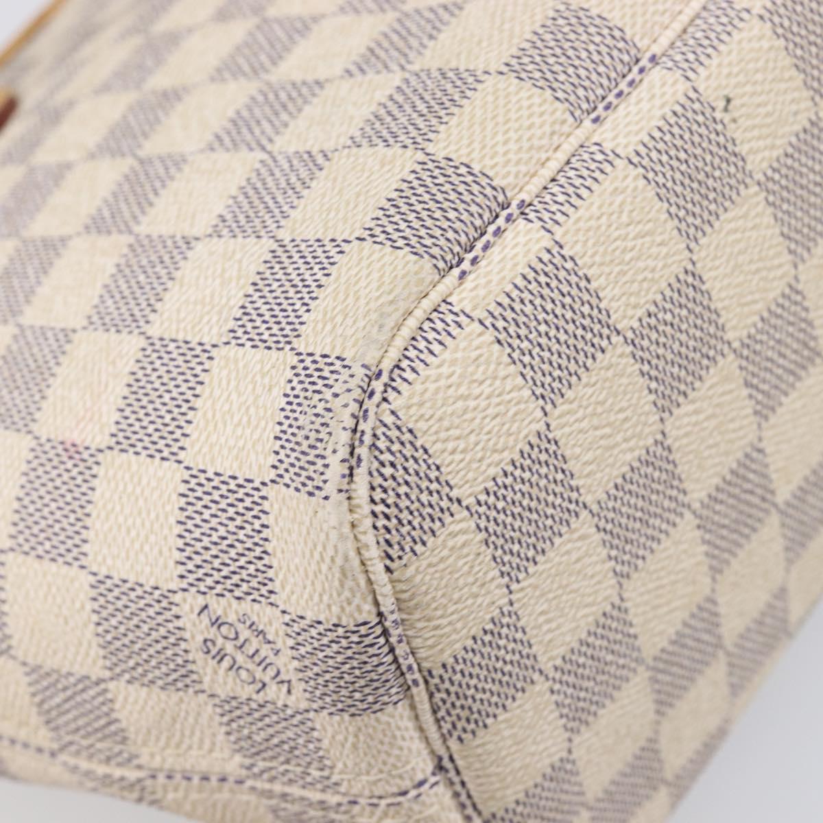 LOUIS VUITTON Damier Azur Neverfull PM Tote Bag N41362 LV Auth ep15839